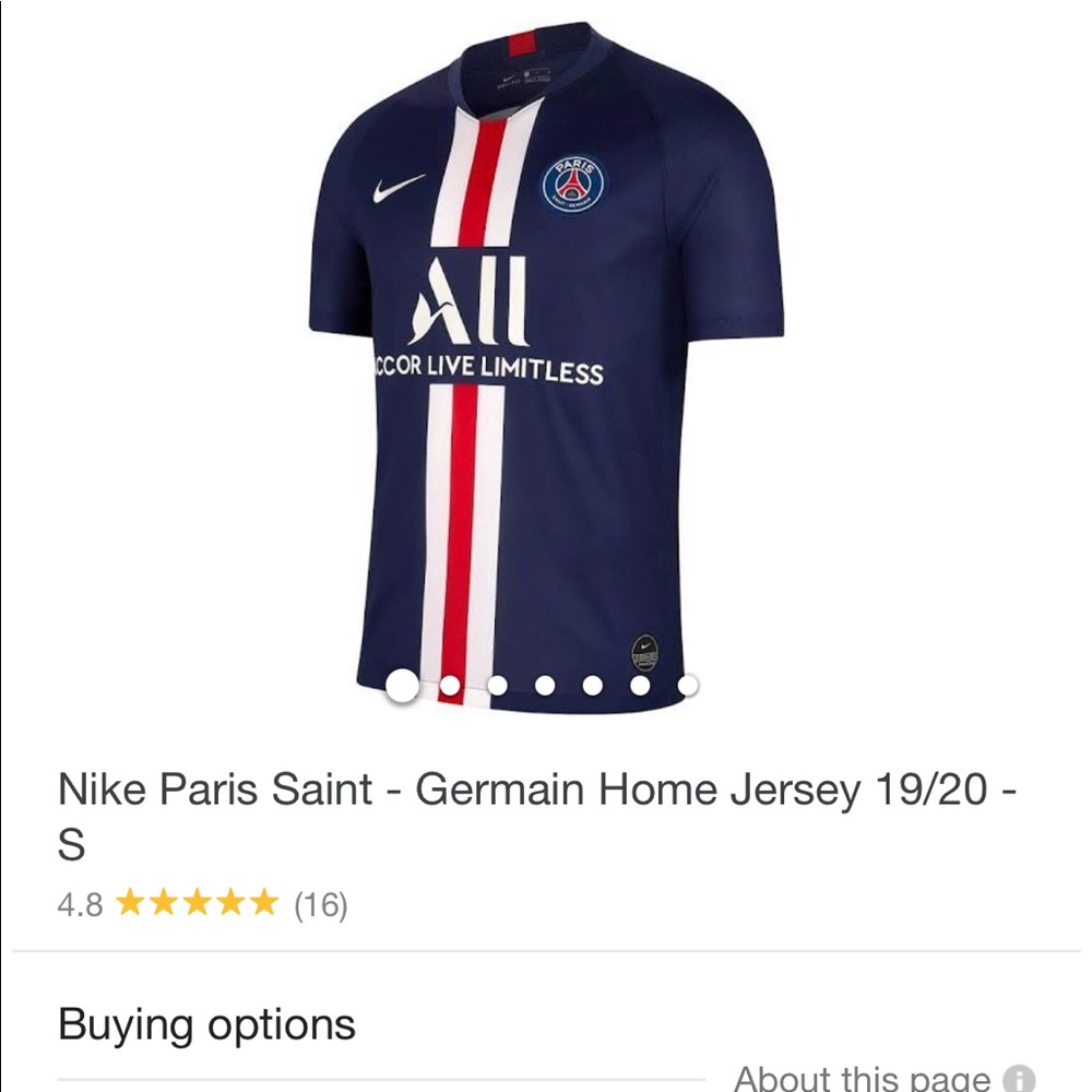 Nike Paris Saint-Germain home Jersey 2XL - Picture 2 of 16
